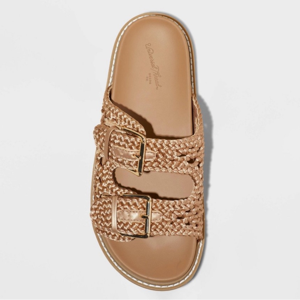 Women's Kylie Woven Two Band Footbed Sandals